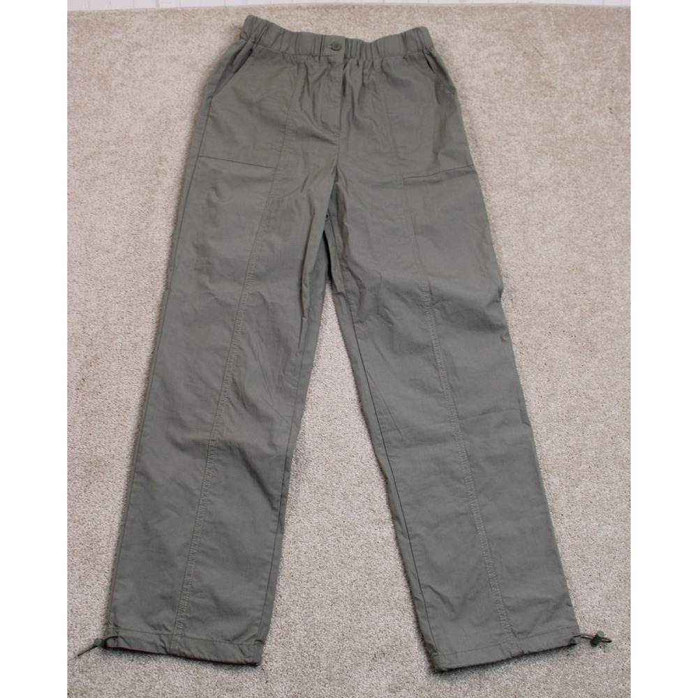 Hunter & Brown Olive Green Utility Cargo Pants Adjustable Toggles XS NEW